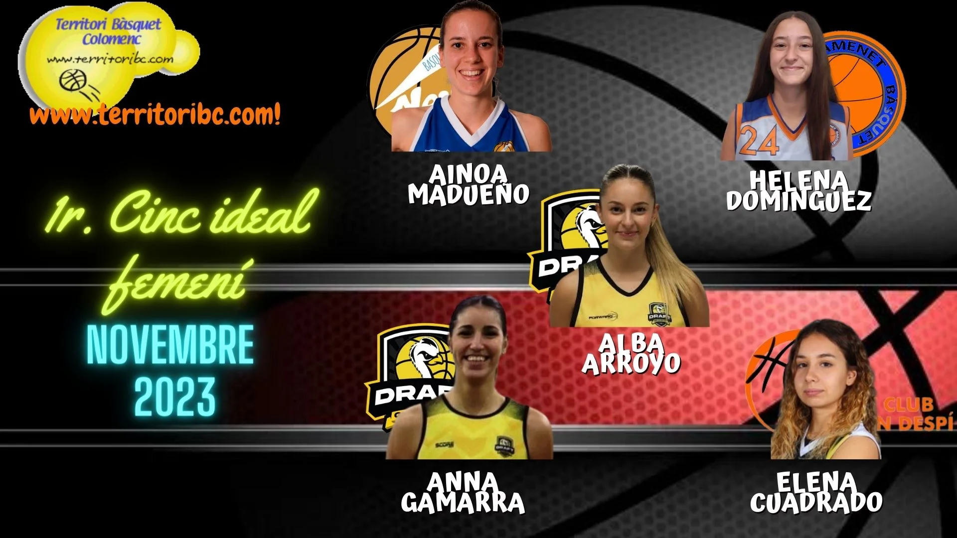 Mejor 1r. CQuinteto ideal femenino
