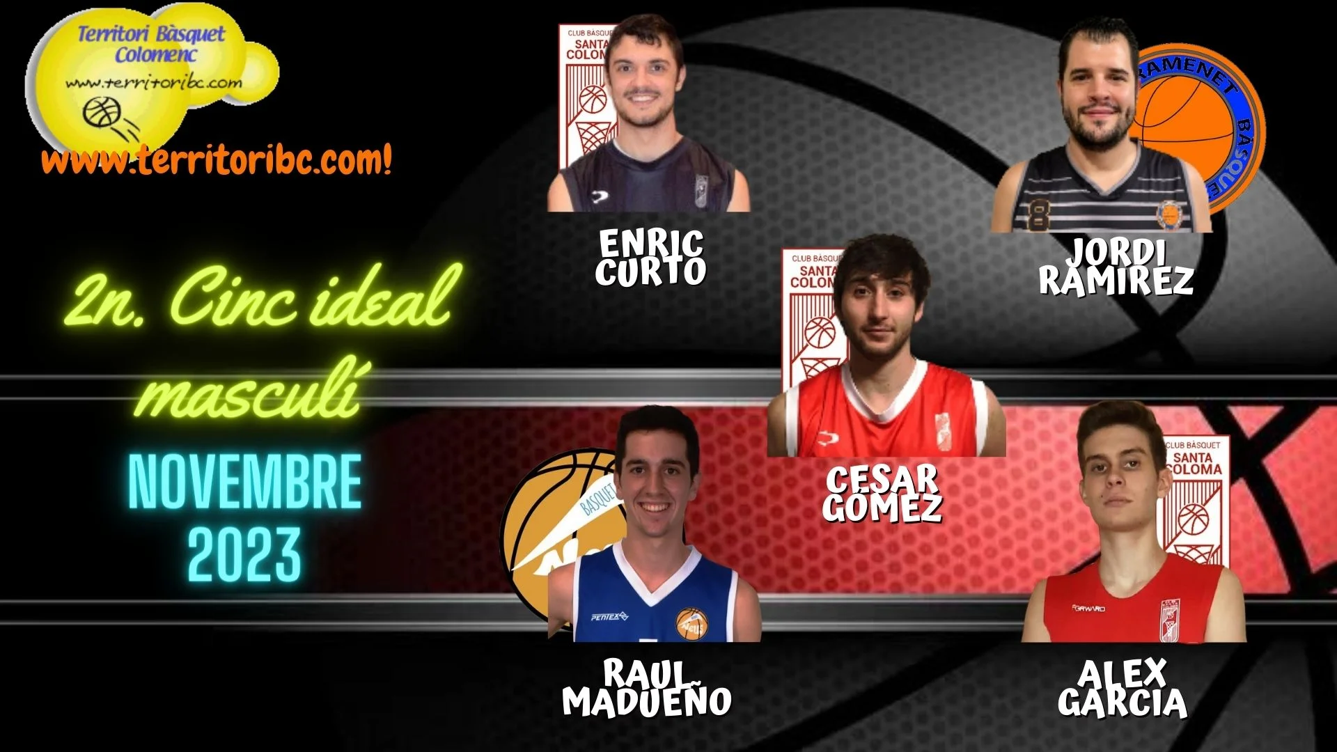 Mejor 2º. Quinteto Ideal masculino