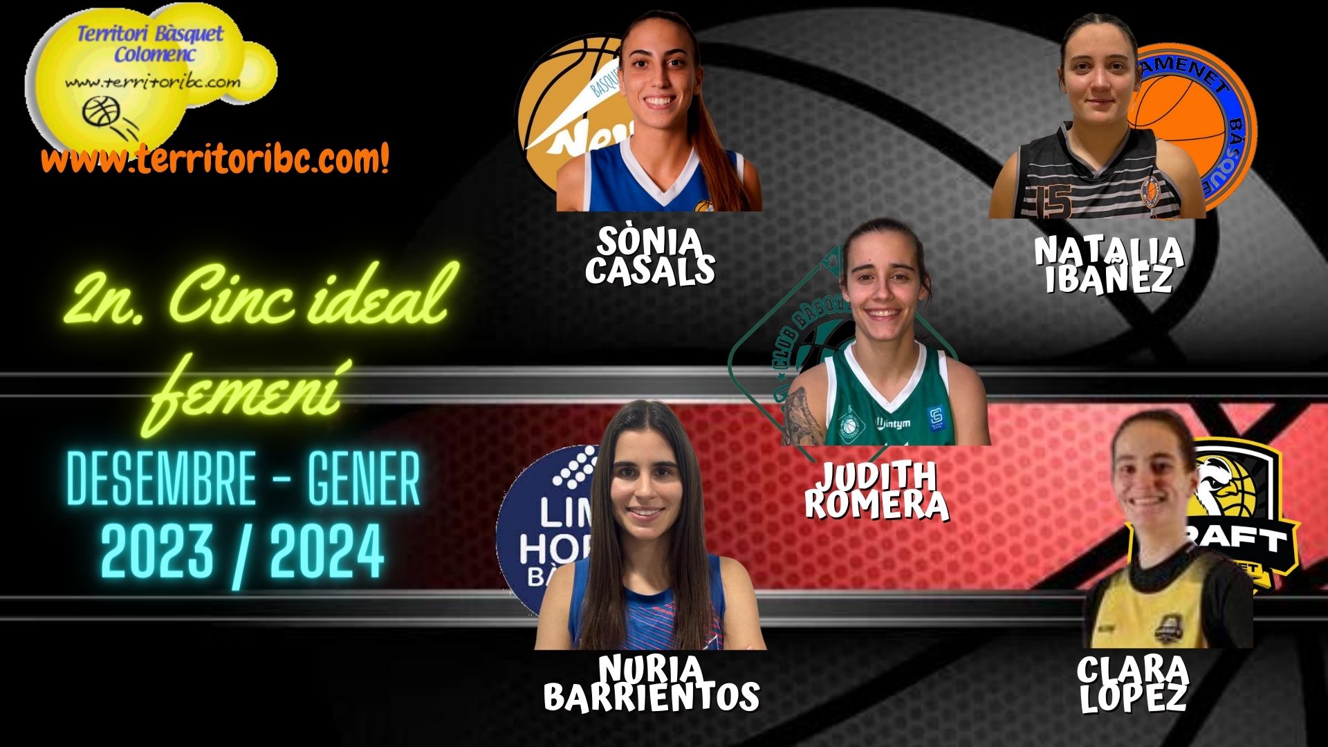 Mejor 2º. Quinteto Ideal femenino