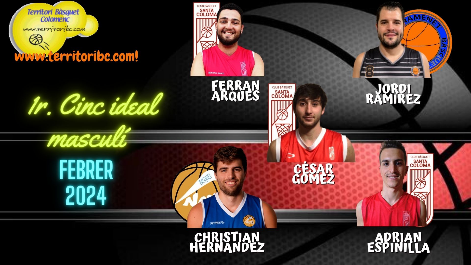Mejor 1er. Quinteto Ideal masculino