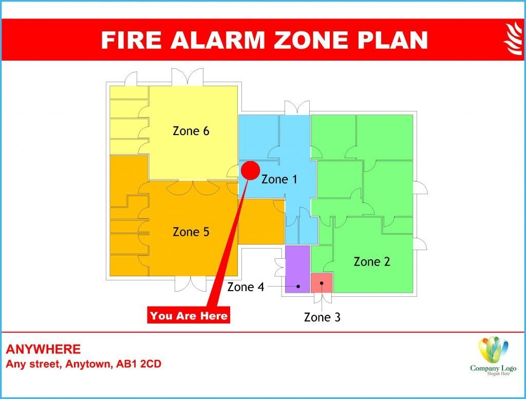 Fire Alarm Zone Plans & Fire Alarm Identification Zone Plans - Slough, Berkshire