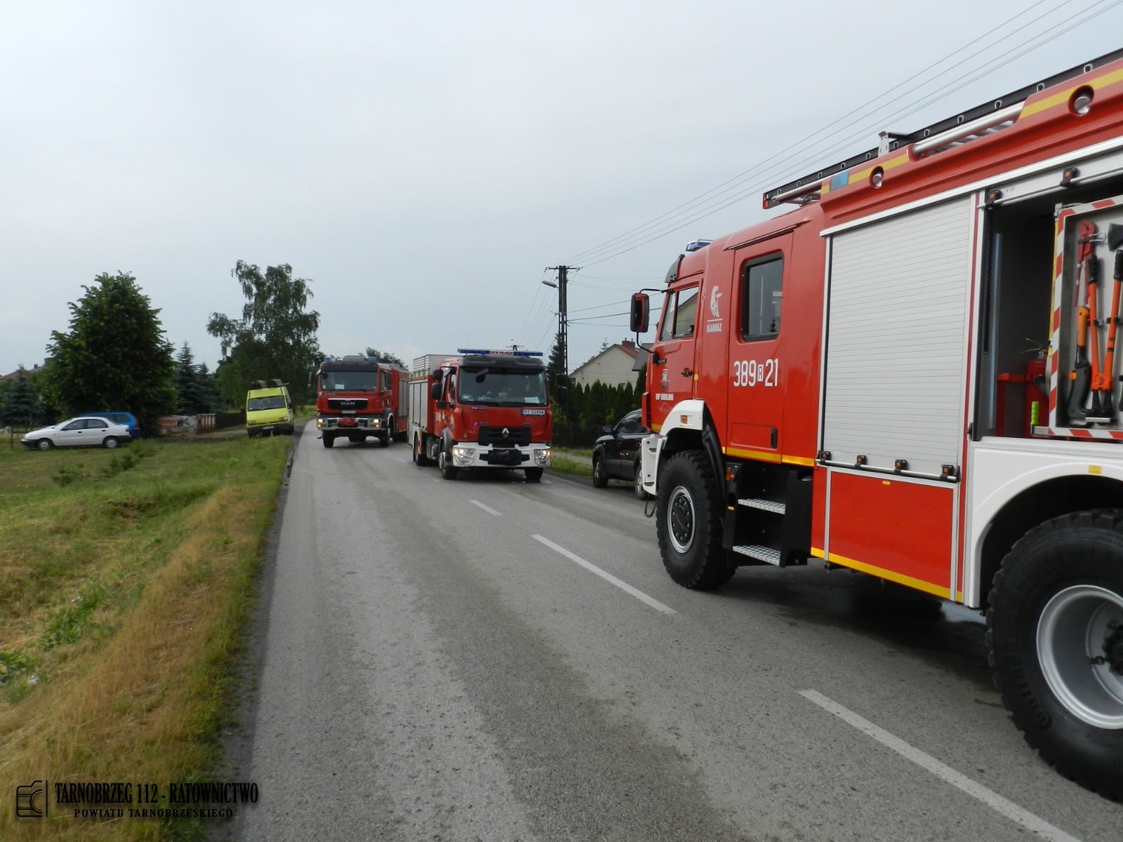 Wypadek w Sokolnikach, 3 osoby zabrane do szpitala