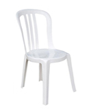 location housses de chaise Miami garden plastique blanc