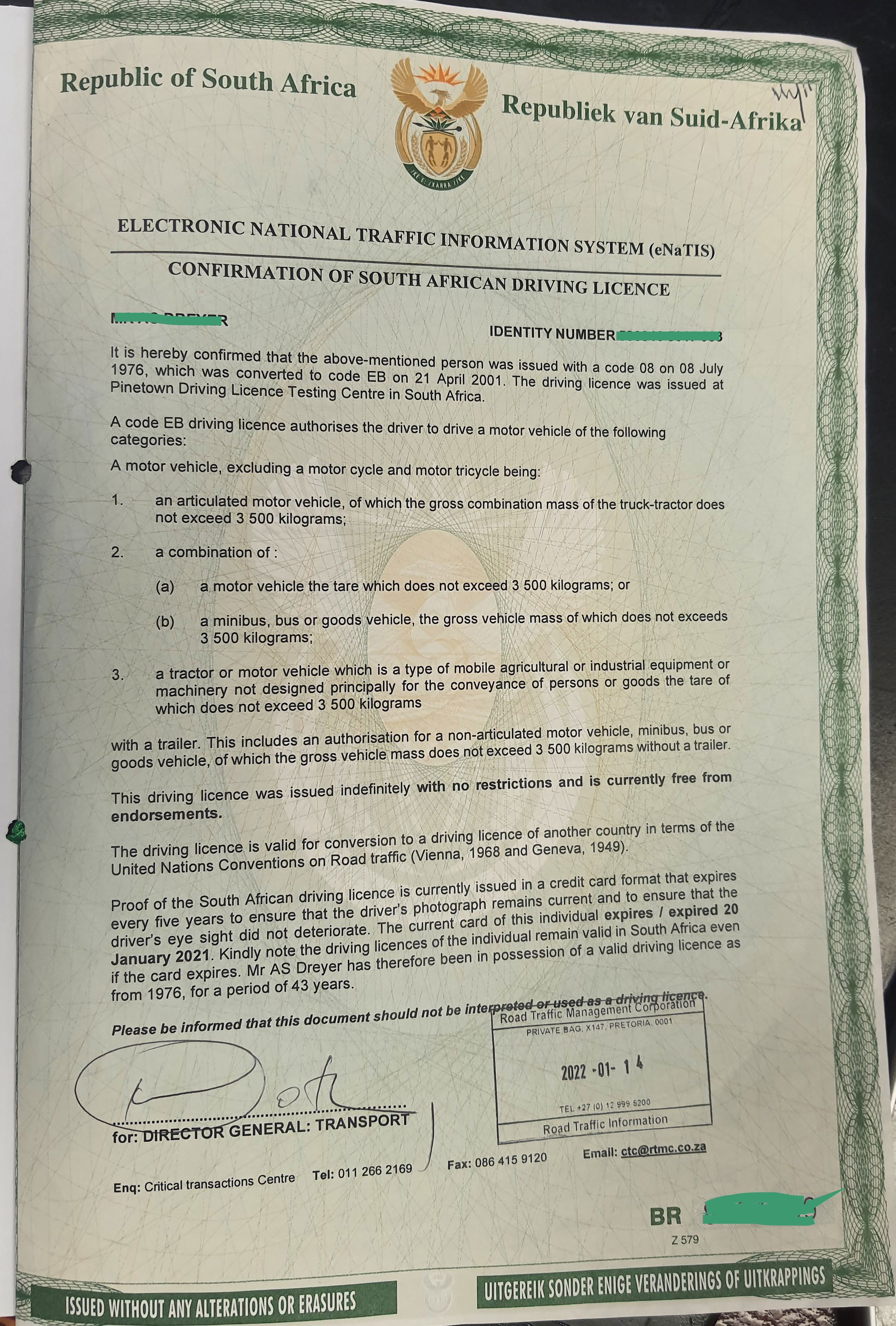 Get Driver s Licence Verification Certificate Needed To Apply For 