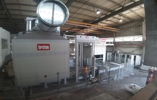 Demontageprojekt und Fließbandproduktionslinie für Marmoroberflächen 2021