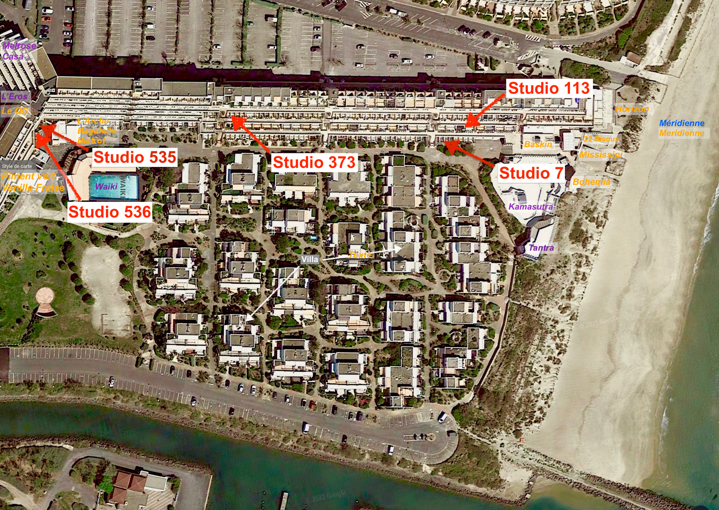 Location of rentals