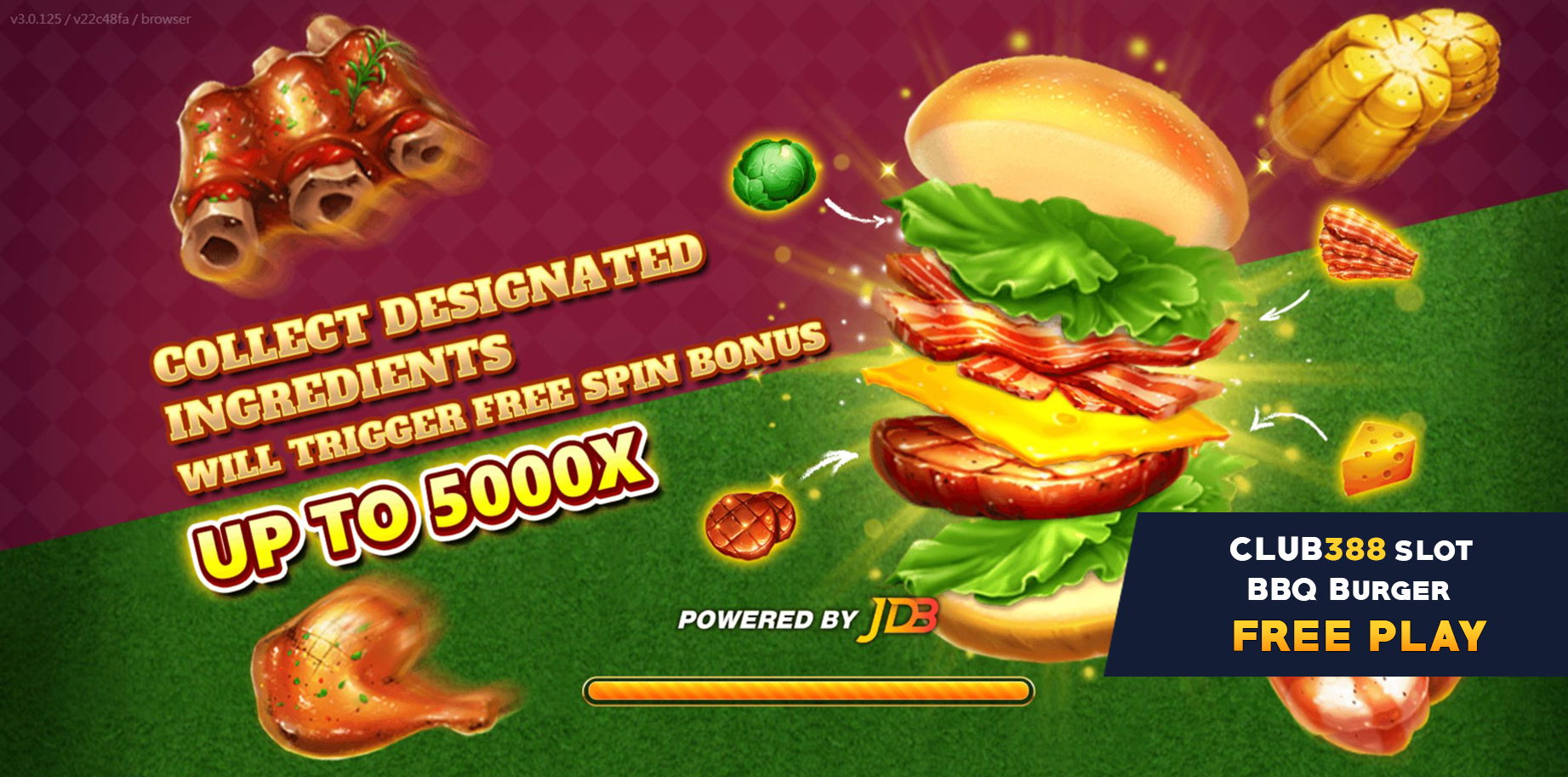5 BBQ Burger Slot Game JDB Gaming - Club388