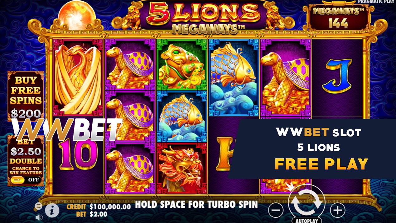 4 5 Lions Megaways Slot Game - WWBET (1)