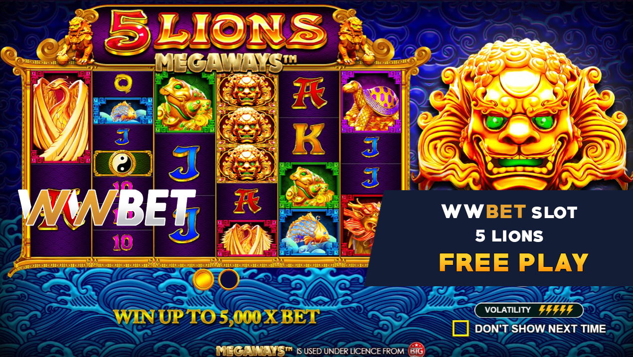4 5 Lions Megaways Slot Game - WWBET (1)