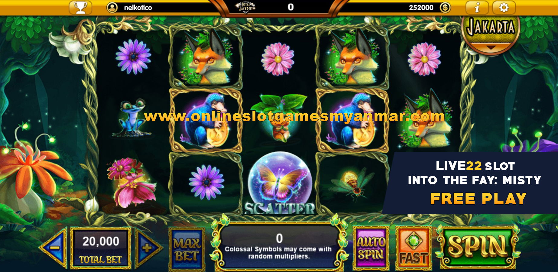 Free Play 3 Into The Fay Misty Slot Game - Live22 Myanmar (2)