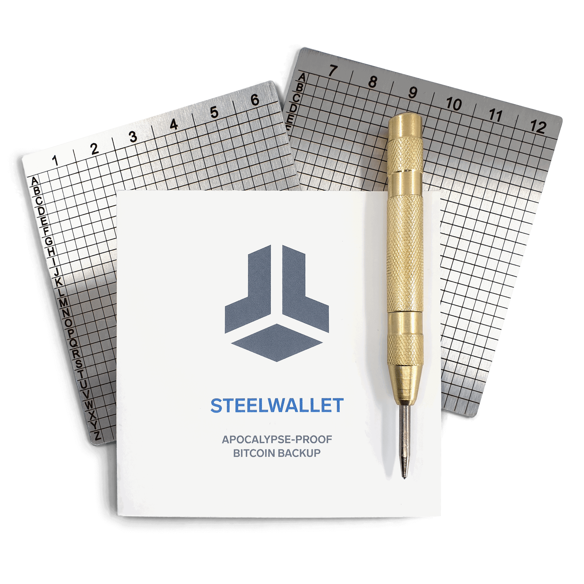 Steelwallet. Protect your wallet backup with a Steelwallet, an easy-to-use, heavy-duty seed backup storage tool.