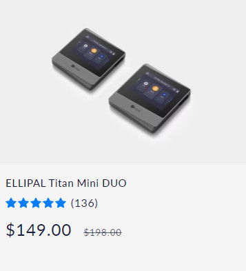 ELLIPAL Titan Mini DUO - The Best Crypto Hardware Wallet for Cold Storage