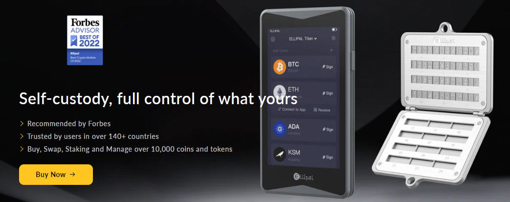 ELLIPAL - Cold Wallet, Not Just A hardware Wallet. Buy best hardware wallet for Bitcoin, Ethereum and 7000+ crypto. ELLIPAL offers safer and more convenient cold storage wallet solution. Protect your cryptocurrency with the most secure air gapped offline hardware wallet with mobile phone support