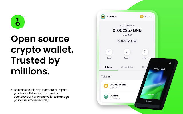 OneKey Crypto Hardware Wallet. The best way to keep crypto assets safe in the industry. Your bitcoin, ethereum, solana, and other crypto assets can all be safe and secure.