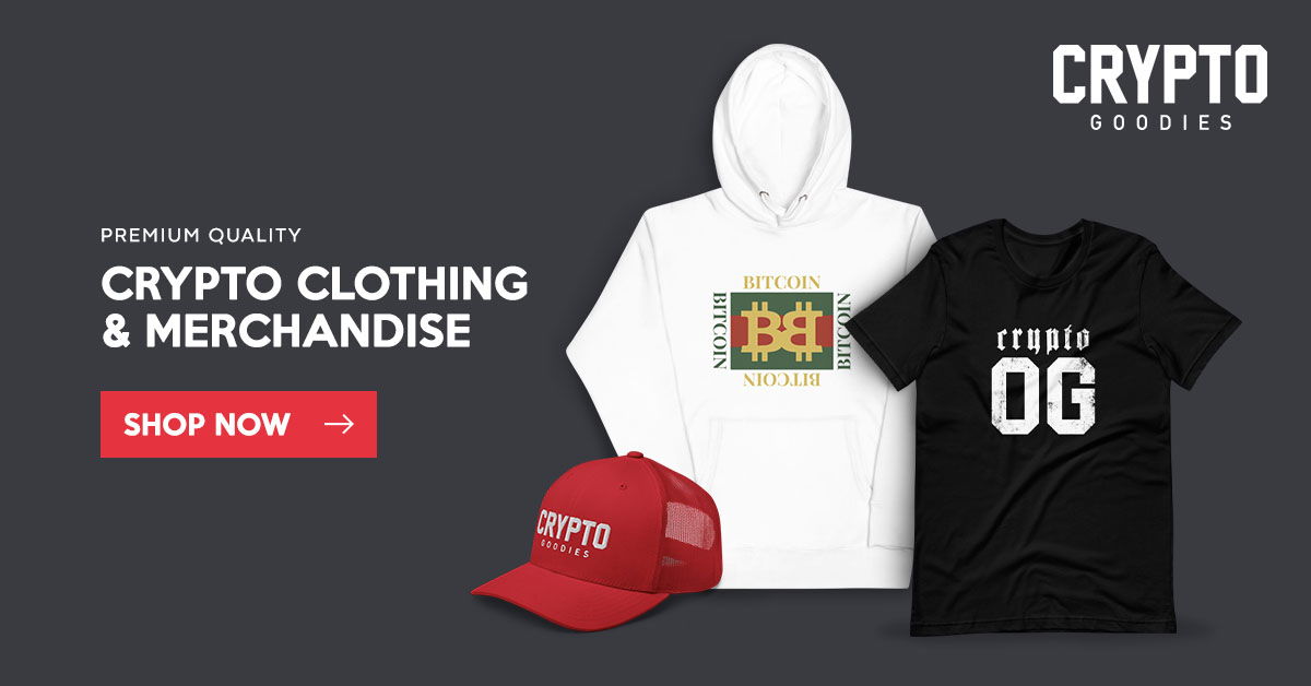 Crypto Goodies: Crypto Clothing and Merchandise Store: Get 10 % OFF