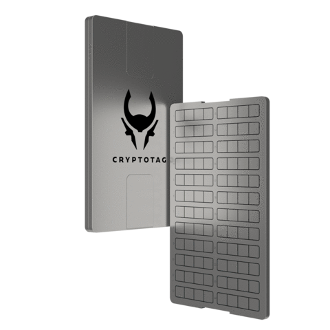 CRYPTOTAG: Titanium Seed Phrase Storage