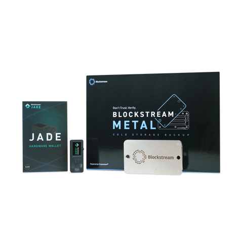Blockstream Jade Hardware Wallet & Metal Bundle