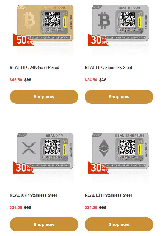 BALLET Hardware Wallet: Up to 50% Off on selected Ballet Cold Storage Cards!