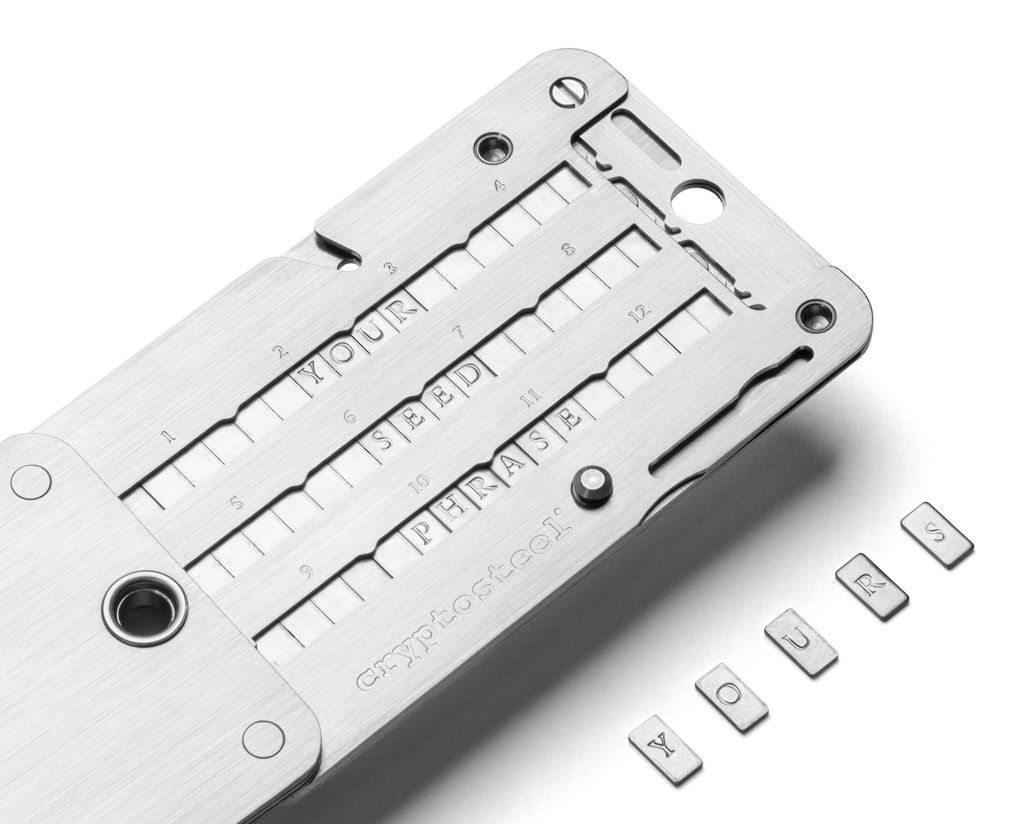 Cryptosteel Cassette – Crypto seed storage with a lifetime satisfaction guarantee