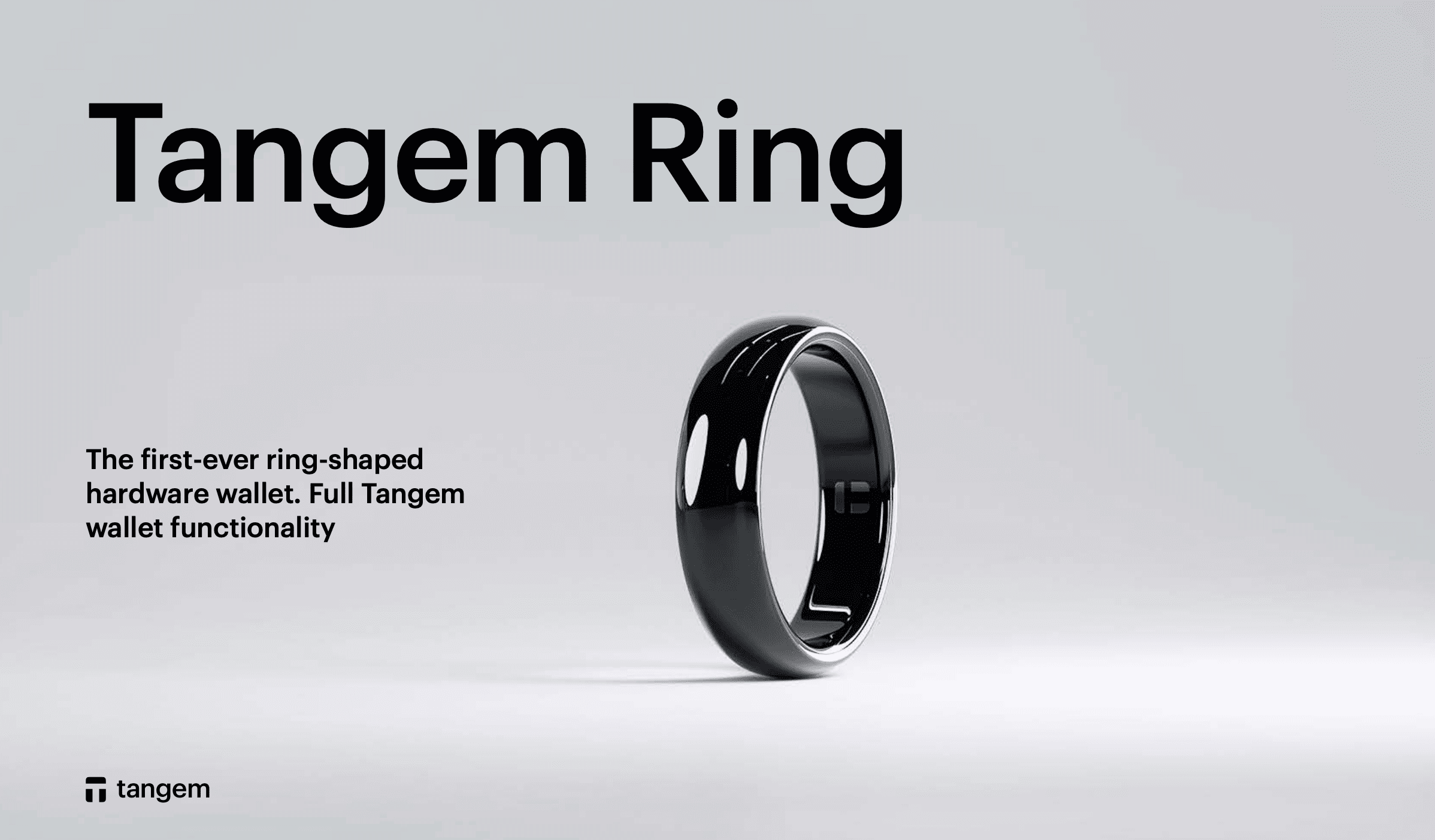 The Tangem Ring: A glimpse into the future of cold  storage