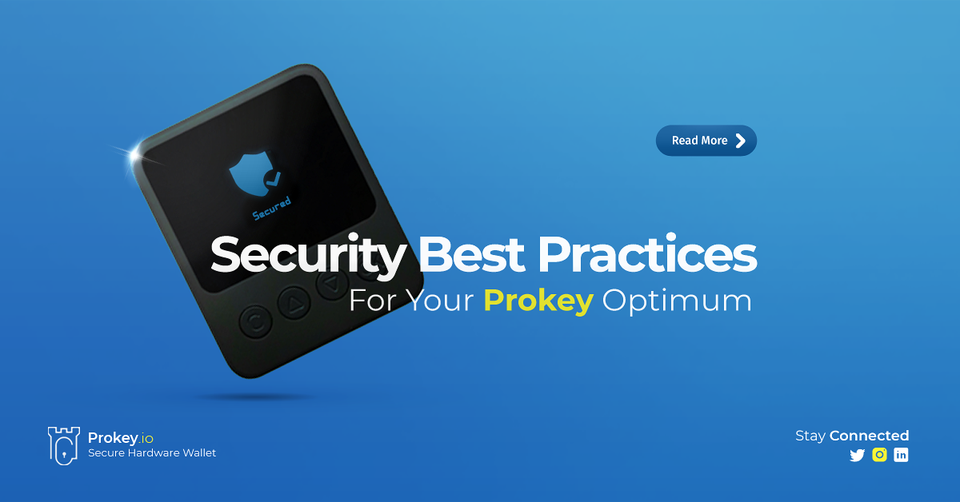 Prokey Optimum - Secure Hardware Wallet for Bitcoin, ETH, USDT and all crypto. Cryptocurrency secure hardware wallet that keeps your private key offline to protect your digital assets such as Bitcoin BTC, Bitcoin Cash BCH, Ethereum ETH, Tether USDT  and 1000+ more.