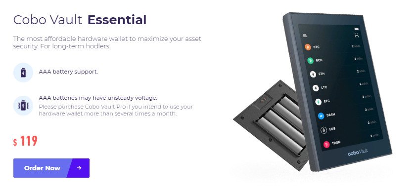 Keystone Essential Hardware Wallet