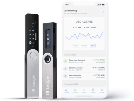 Ledger Hardware wallet combined with Ledger Live enables you to secure and control all your crypto.