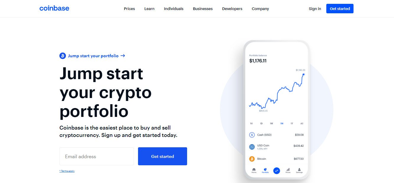Coinbase: a simple and secure way to buy, manage and sell your cryptocurrency.