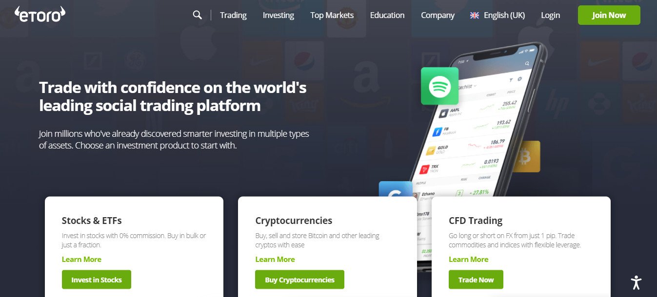 eToro - The World’s Leading Social Trading and Investing Platform. Trade and invest in cryptocurrencies, stocks, ETFs, currencies, indices and commodities or copy leading investors on eToro's disruptive trading platform.