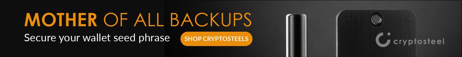 Cryptosteel is the best backup tool to store wallet recovery seed phrases, private keys and passwords without any third-party involvement.