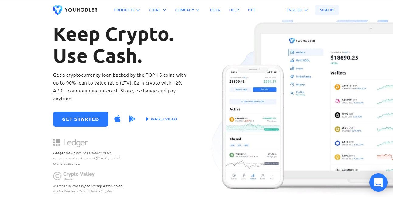 YouHodler.com | Keep Crypto. Use cash. Get crypto loans backed by the TOP 12 coins with up to 90% loan-to-value. Earn interest on crypto up to 12% APR. Store, exchange and pay anytime. HODL smartly.