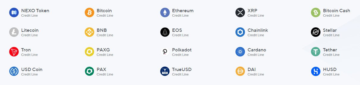 Supported Assets. Get cash, keep your crypto using a variety of supported collateral options.