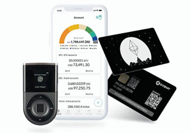 D'CENT Biometric hardware wallet is the most convenient next-generation hardware wallet with highest security. Easily connect with mobile app via Bluetooth and securely manage your digital assets with biometric authentication. D'CENT Wallet supports various cryptocurrencies such as Bitcoin, Ethereum, XRP, Stellar, Klaytn, and many more.