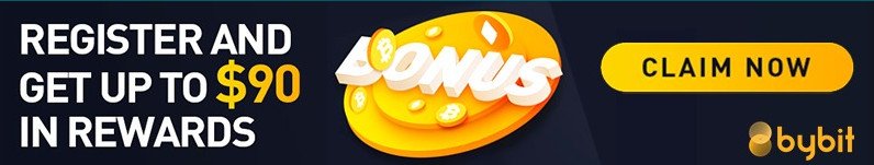 ByBit Rewards - $ 90. $600 Welcome Bonus Pack New sign-up perks ahead: $600 worth of rewards await you in ByBit Rewards Hub when you complete simple tasks. Make a deposit, follow us on social media, place a new trade of at least $100, and more — get your hands on your exclusive welcome pack today.