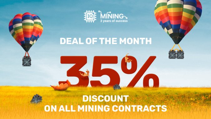 IQ Mining - 35% Discount on All Mining Contracts to 145 % in Year