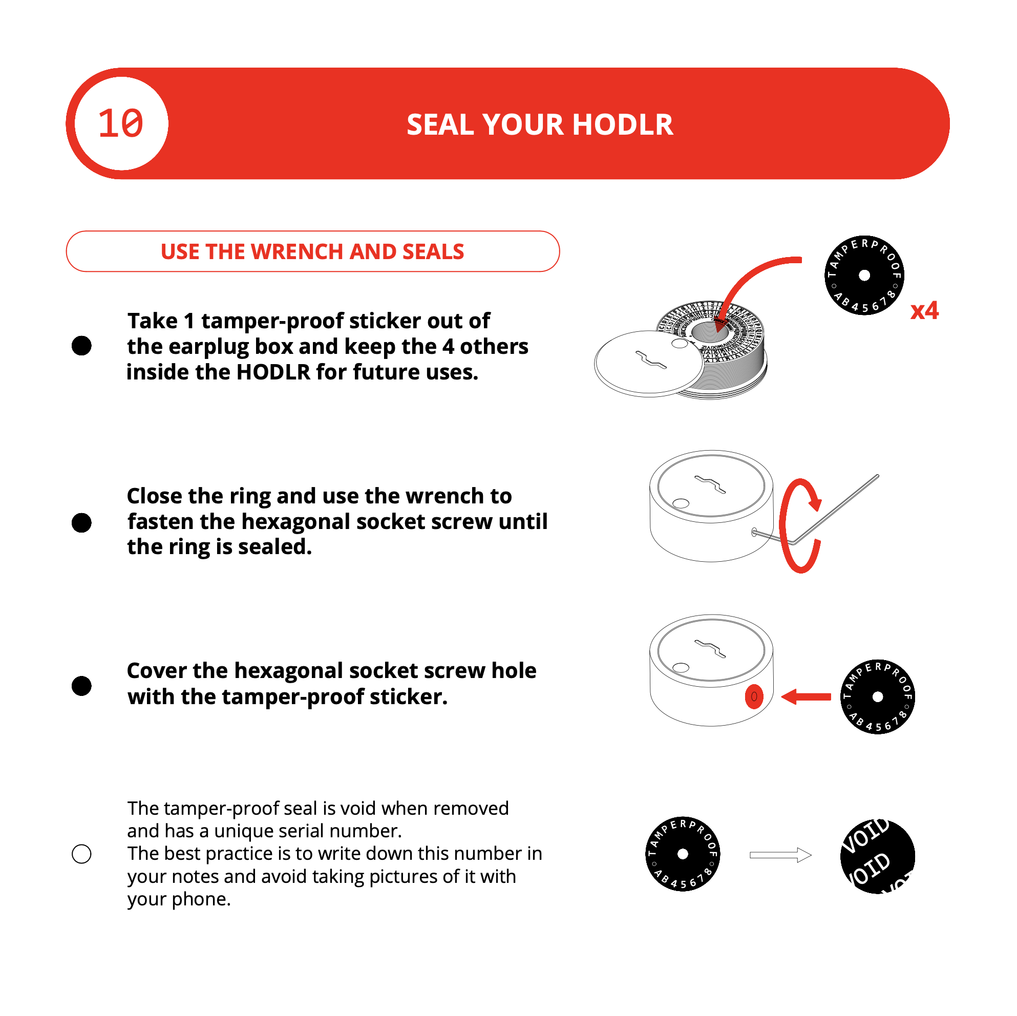HODLR Disks Protocol - Step 10 - Seal your HODLR