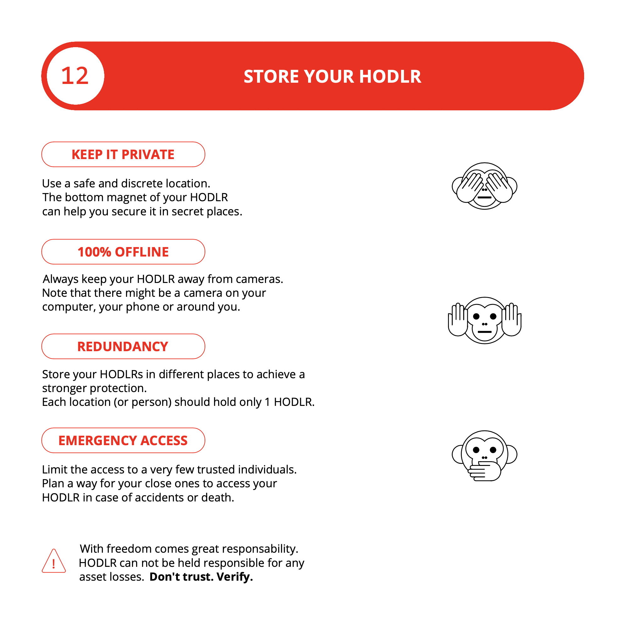HODLR Disks Protocol - Step 12 - Store your HODLR