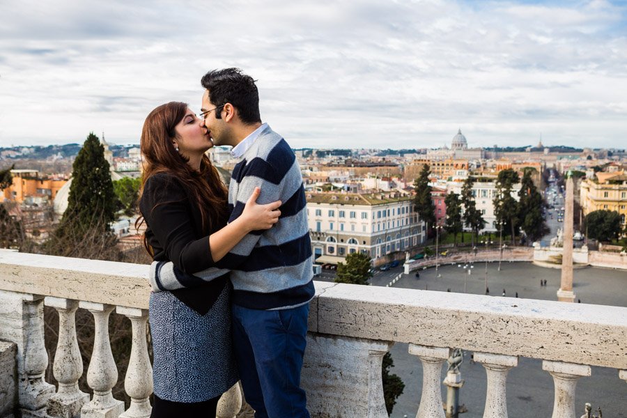 Love. Popping the question in Rome
