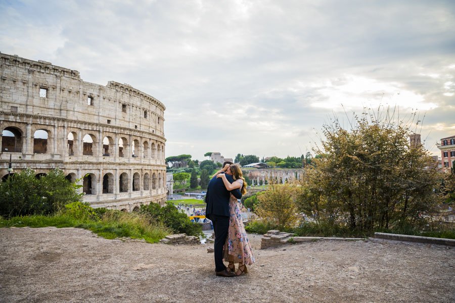 Surprise proposal at Colosseum