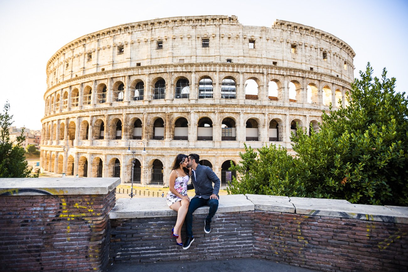 colosseum photo session and proposal