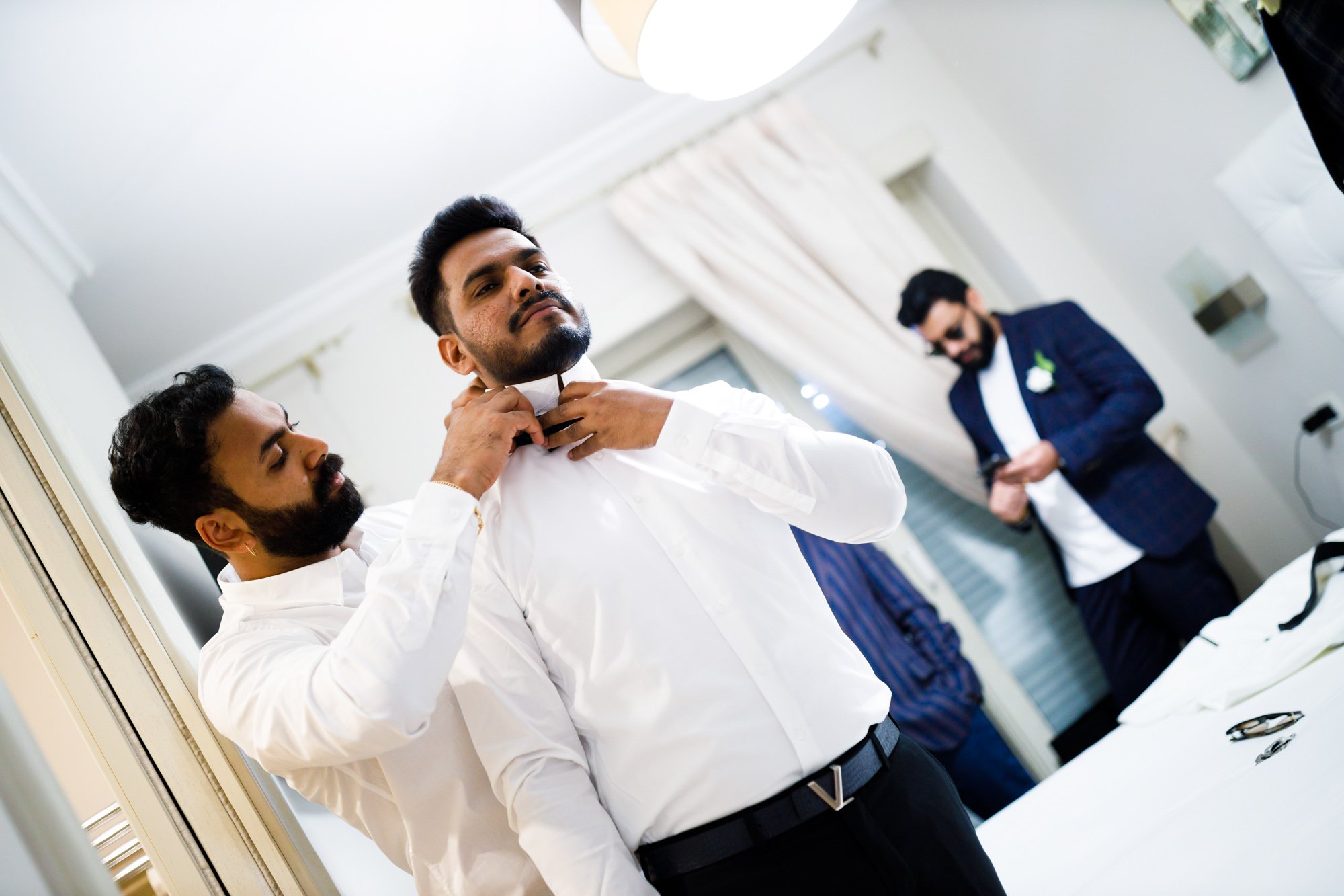 groom getting ready in rome