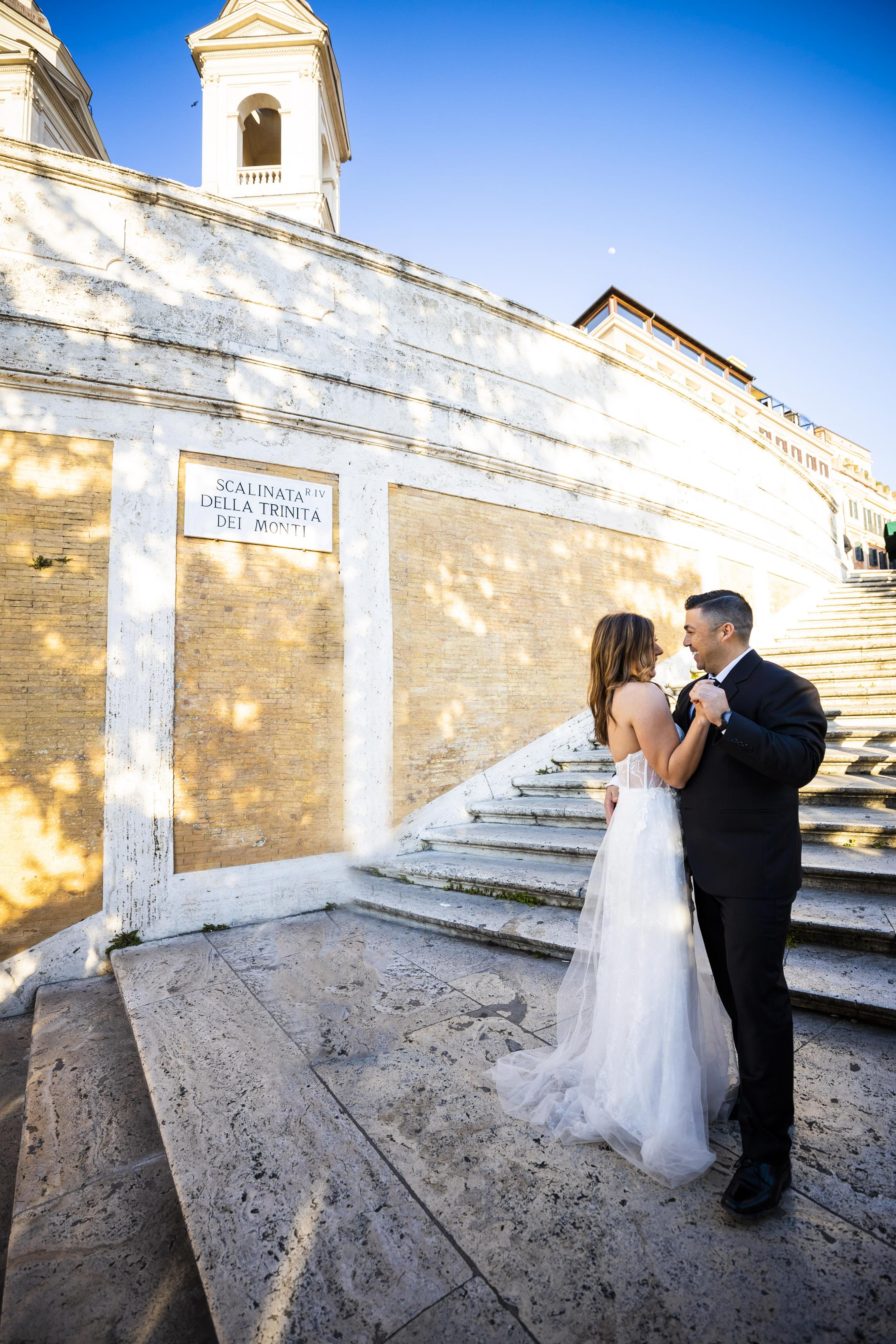 Spanish Steps wedding photos