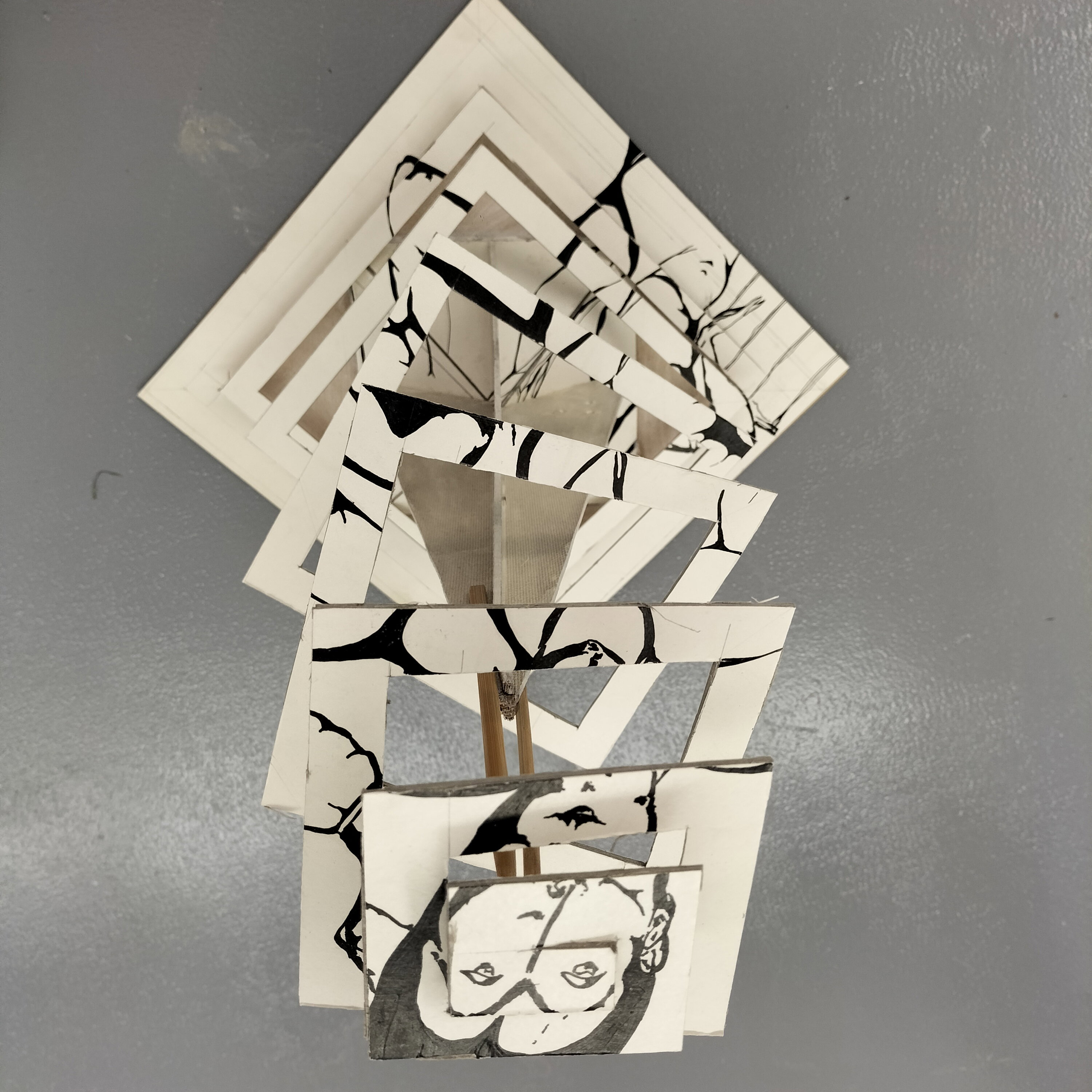 cardboard sculpture