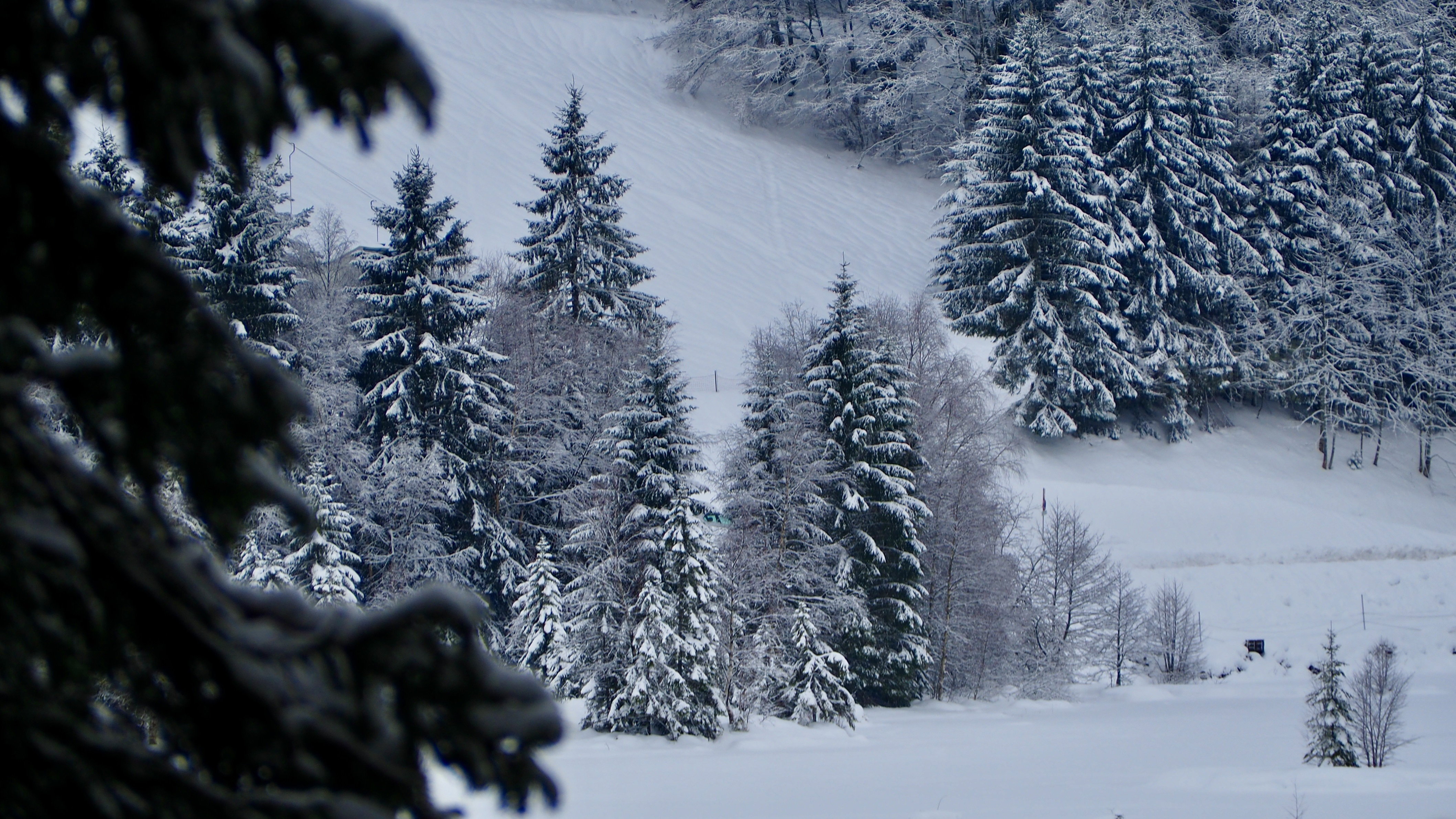 It snowed on Lake Retournemer and Lake Lispach