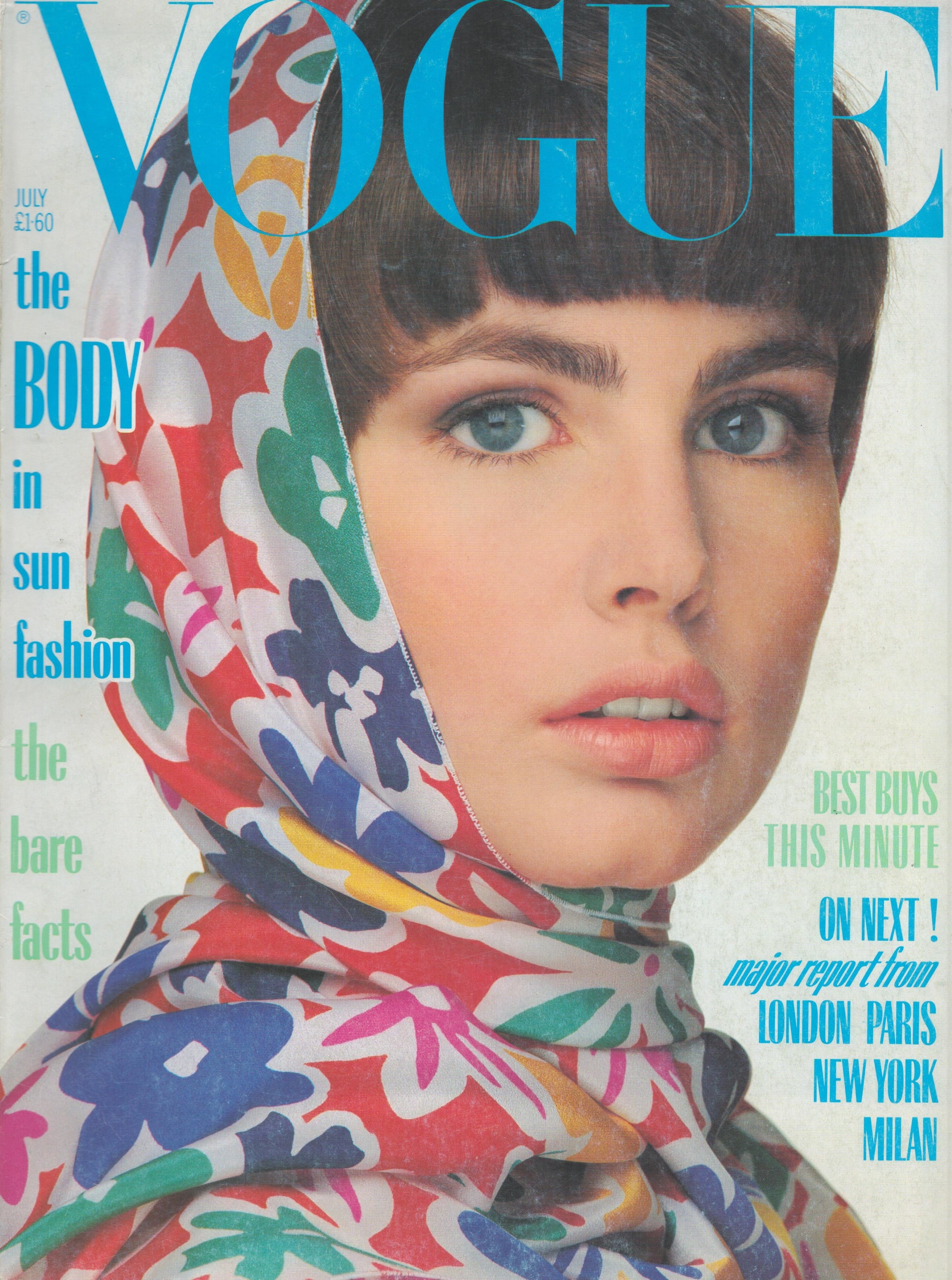VOGUE BOOK(1985年) Vogue Magazine – July 1985 – Alexa Singer Cover | “80s Charm