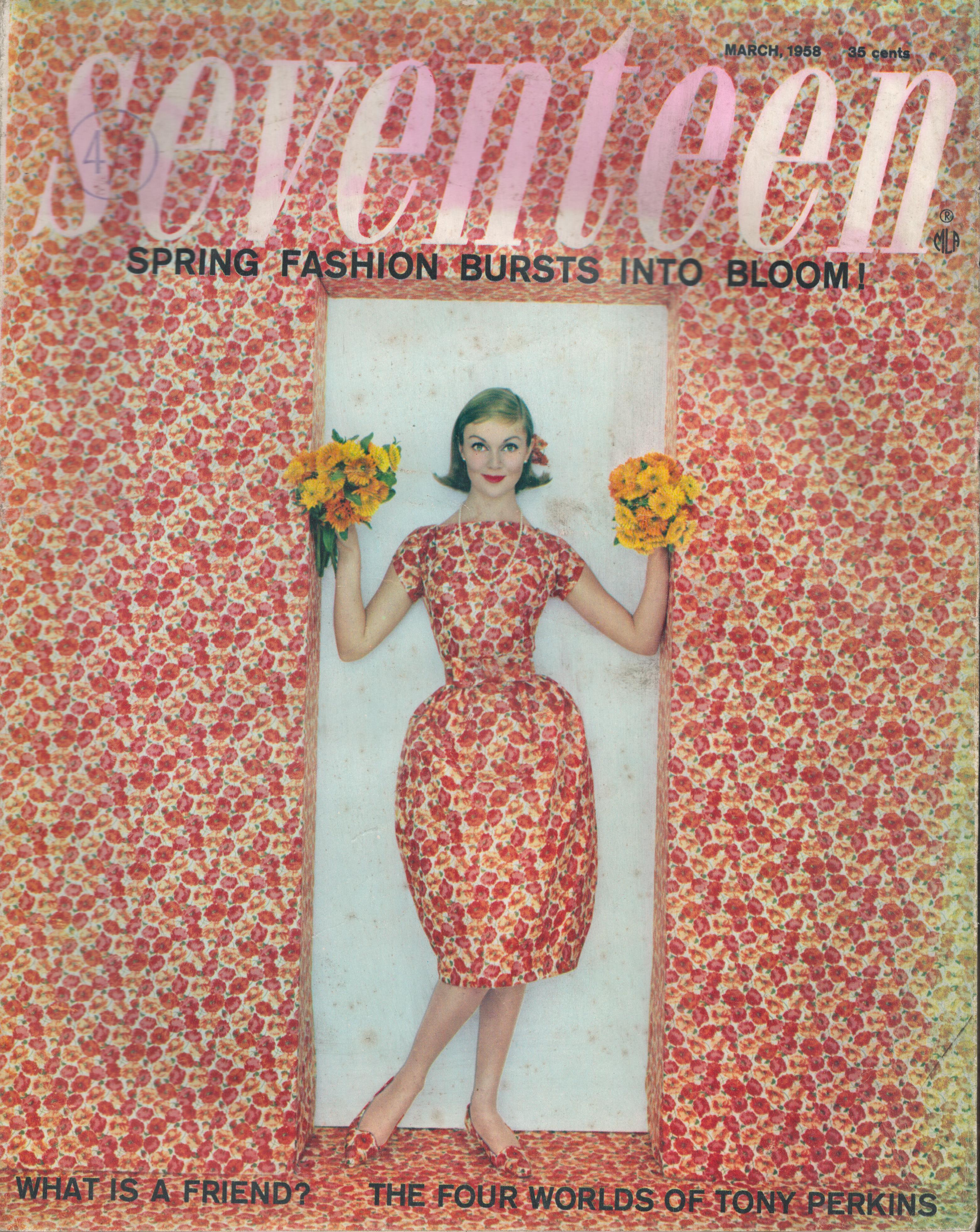 Seventeen Magazine - March 1958 - Digital PDF Download