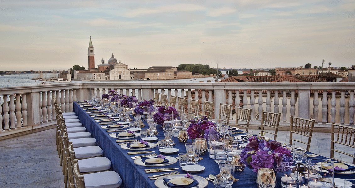 Venice Italy Rooftop Wedding 