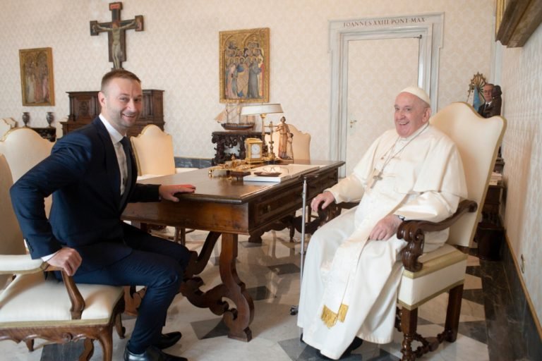 Mr. Robert Vass from Globsec and Pope Francis