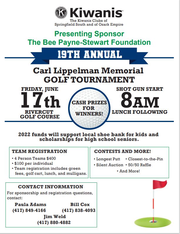 Golf Tournaments Kiwanis Club of Ozark Empire