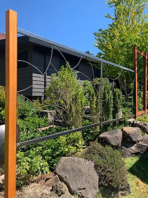 Paneles de valla de acero y muro de contención